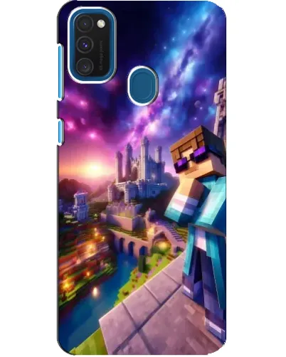 Чехол для Samsung Galaxy A21s с картинкой «Стив и космос» Чехол для Samsung Galaxy A21s с картинкой «Стив и космос»