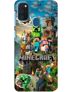 Чохол для Samsung Galaxy A21s з картинкою «Замок Minecraft»