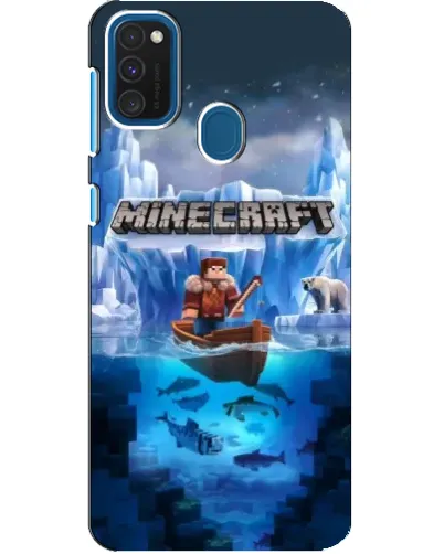 Чехол для Samsung Galaxy A21s с картинкой «Minecraft ледяной мир» Чехол для Samsung Galaxy A21s с картинкой «Minecraft ледяной мир»