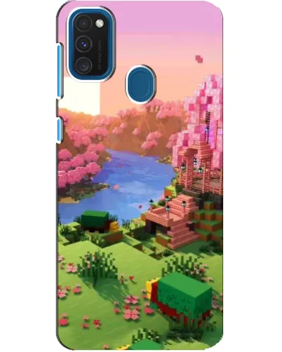 Чехол для Samsung Galaxy A21s с картинкой «Розовое дерево Minecraft» Чехол для Samsung Galaxy A21s с картинкой «Розовое дерево Minecraft»