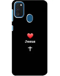 Чохол для Samsung Galaxy A21s з картинкою «Серце - Jesus»