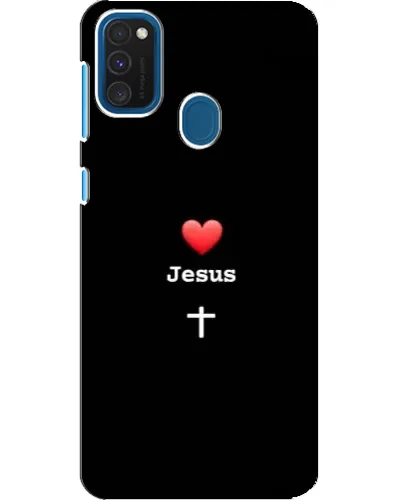 Чохол для Samsung Galaxy A21s з картинкою «Серце - Jesus»