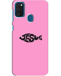 Чохол для Samsung Galaxy A21s з картинкою «Рожевий символ Jesus»