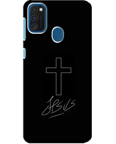 Чехол для Samsung Galaxy A21s с картинкой «Графический крест Jesus» Чехол для Samsung Galaxy A21s с картинкой «Графический крест Jesus»