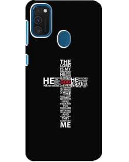 Чехол для Samsung Galaxy A21s с картинкой «Текстовый крест»
