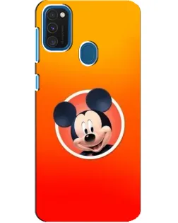 Чехол для Samsung Galaxy A21s с картинкой «Mickey в круге»