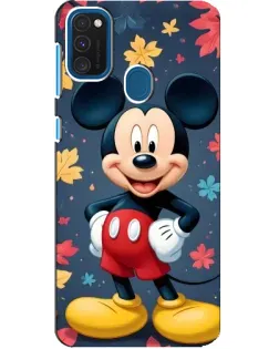 Чехол для Samsung Galaxy A21s с картинкой «Осенний Mickey Mouse»