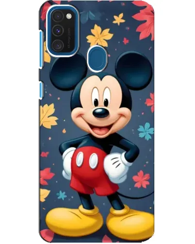 Чехол для Samsung Galaxy A21s с картинкой «Осенний Mickey Mouse»