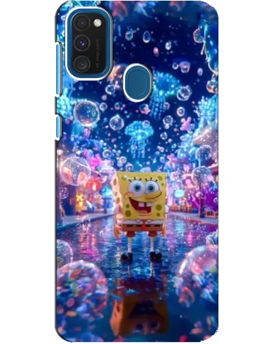 Чехол для Samsung Galaxy A21s с картинкой «Неоновый океан» Чехол для Samsung Galaxy A21s с картинкой «Неоновый океан»