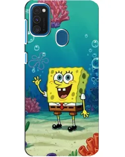 Чехол для Samsung Galaxy A21s с картинкой «Подводный привет»
