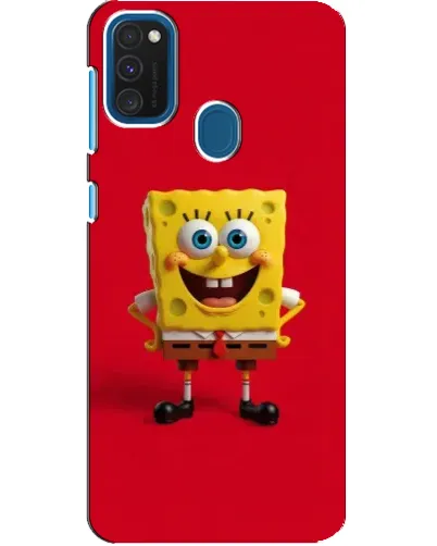 Чехол для Samsung Galaxy A21s с картинкой «Спанч Боб на красном» Чехол для Samsung Galaxy A21s с картинкой «Спанч Боб на красном»