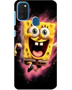 Чехол для Samsung Galaxy A21s с картинкой «Взрывной Спанч Боб»