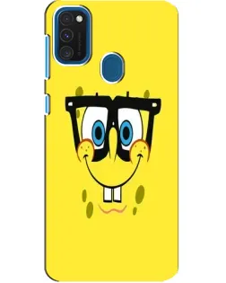 Чехол для Samsung Galaxy A21s с картинкой «Минималистичный Спанч Боб»