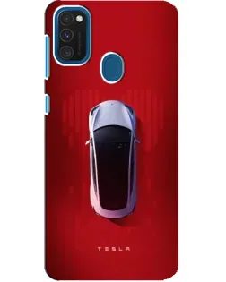Чехол для Samsung Galaxy A21s с картинкой «Tesla Top View»