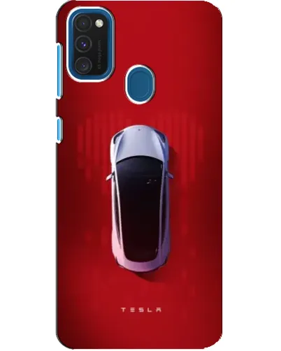 Чехол для Samsung Galaxy A21s с картинкой «Tesla Top View»