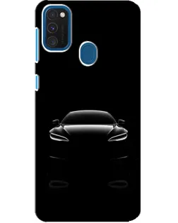 Чехол для Samsung Galaxy A21s с картинкой «Силуэт Tesla Night»