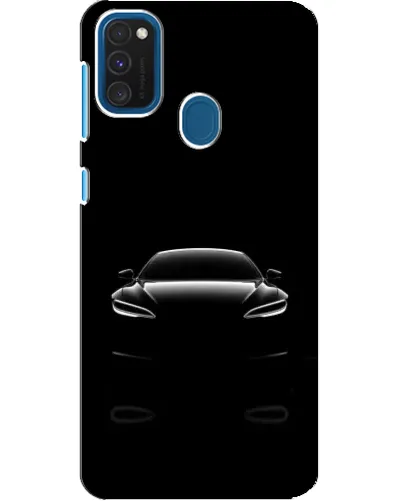 Чехол для Samsung Galaxy A21s с картинкой «Силуэт Tesla Night»