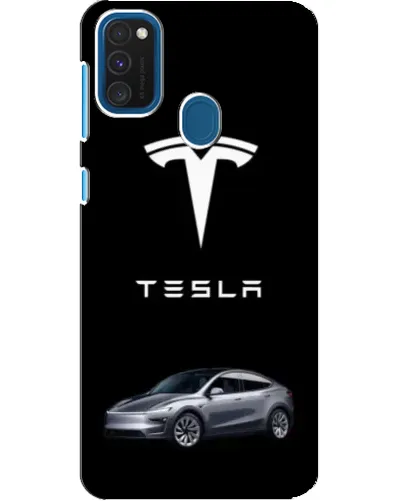 Чехол для Samsung Galaxy A21s с картинкой «Tesla Model Y»