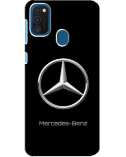 Чехол для Samsung Galaxy A21s с картинкой «Mercedes Silver Logo»
