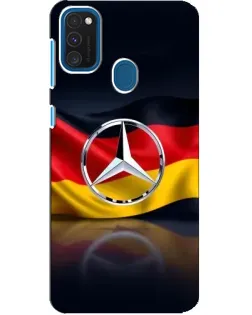 Чехол для Samsung Galaxy A21s с картинкой «Mercedes — флаг Германии»