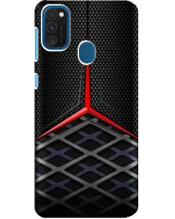 Чехол для Samsung Galaxy A21s с картинкой «Mercedes Carbon Grid»