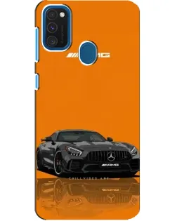 Чехол для Samsung Galaxy A21s с картинкой «Оранжевый Mercedes AMG»