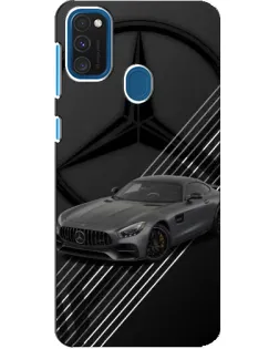 Чехол для Samsung Galaxy A21s с картинкой «Mercedes AMG — графика»