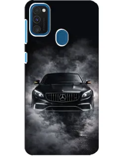 Чехол для Samsung Galaxy A21s с картинкой «Mercedes в дыму»