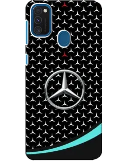 Чехол для Samsung Galaxy A21s с картинкой «Mercedes — бирюзовый акцент»