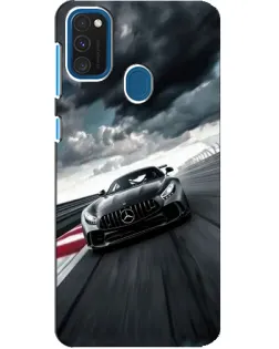 Чехол для Samsung Galaxy A21s с картинкой «Гоночный Mercedes AMG»