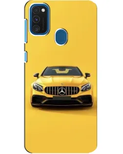 Чехол для Samsung Galaxy A21s с картинкой «Желтый Mercedes GT»