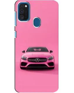 Чехол для Samsung Galaxy A21s с картинкой «Розовый Mercedes AMG»