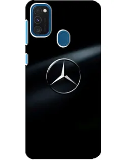 Чехол для Samsung Galaxy A21s с картинкой «Mercedes на металле»