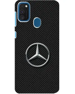 Чехол для Samsung Galaxy A21s с картинкой «Карбоновый Mercedes стиль»