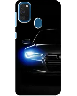 Чохол для Samsung Galaxy A21s з картинкою «Неоновий погляд Audi»