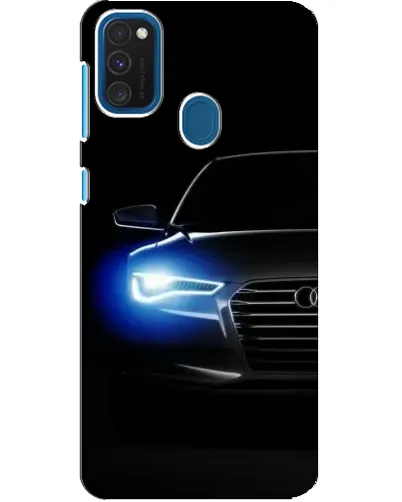 Чохол для Samsung Galaxy A21s з картинкою «Неоновий погляд Audi»