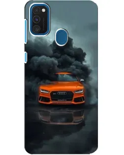Чохол для Samsung Galaxy A21s з картинкою «Audi у хмарах диму»