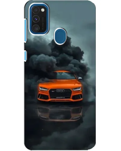 Чохол для Samsung Galaxy A21s з картинкою «Audi у хмарах диму»