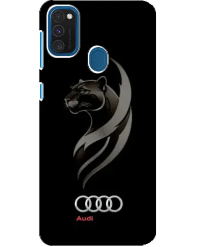 Чохол для Samsung Galaxy A21s з картинкою «Графіка — пантера та Audi»