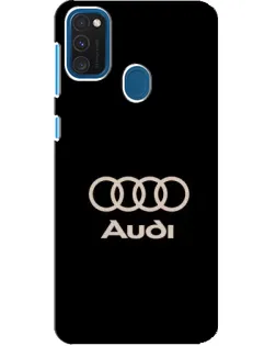 Чохол для Samsung Galaxy A21s з картинкою «Audi — золотий логотип»