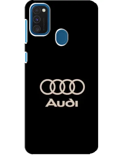 Чохол для Samsung Galaxy A21s з картинкою «Audi — золотий логотип»
