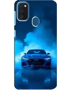 Чохол для Samsung Galaxy A21s з картинкою «Audi — блакитна енергія»