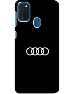 Чохол для Samsung Galaxy A21s з картинкою «Audi White Logo»