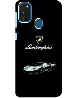 Чехол для Samsung Galaxy A21s с картинкой «Логотип Lamborghini классика»