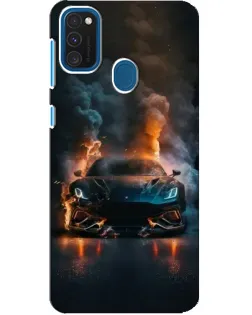 Чехол для Samsung Galaxy A21s с картинкой «Lamborghini дымная эстетика»