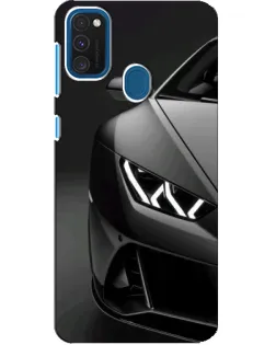 Чехол для Samsung Galaxy A21s с картинкой «Lamborghini фары детализация»