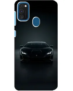 Чехол для Samsung Galaxy A21s с картинкой «Черный Lamborghini Aventador»