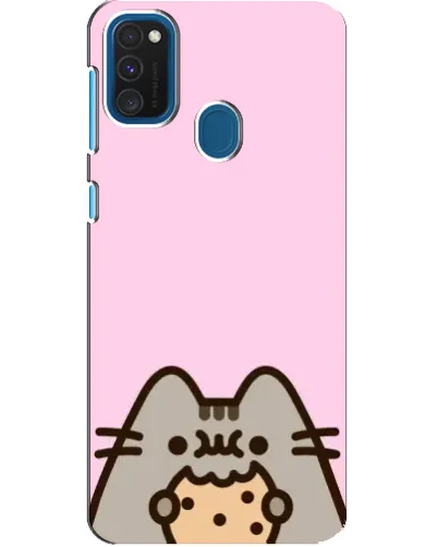 Чехол для Samsung Galaxy A21s с картинкой «Pusheen и печенье» Чехол для Samsung Galaxy A21s с картинкой «Pusheen и печенье»