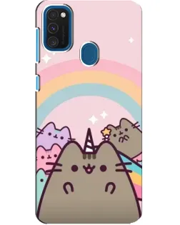 Чехол для Samsung Galaxy A21s с картинкой «Единорог Pusheen»