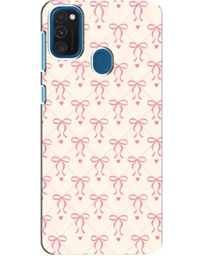Чохол для Samsung Galaxy A21s з картинкою «Рожеві бантики Coquette» Чохол для Samsung Galaxy A21s з картинкою «Рожеві бантики Coquette»